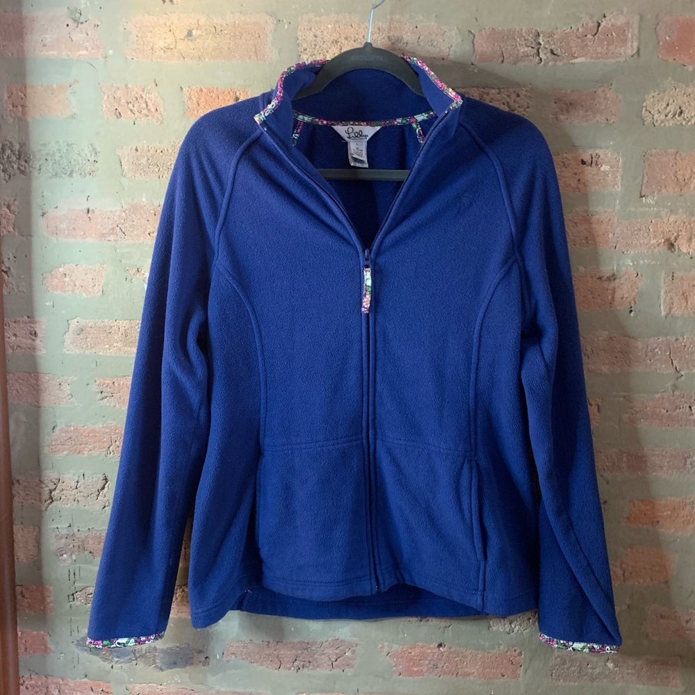lilly pulitzer > fleece zip up jacket